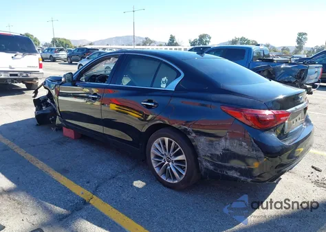 2022 Infiniti Q50 Luxe z USA, uszkodzony, nr VIN JN1EV7BP2NM311586